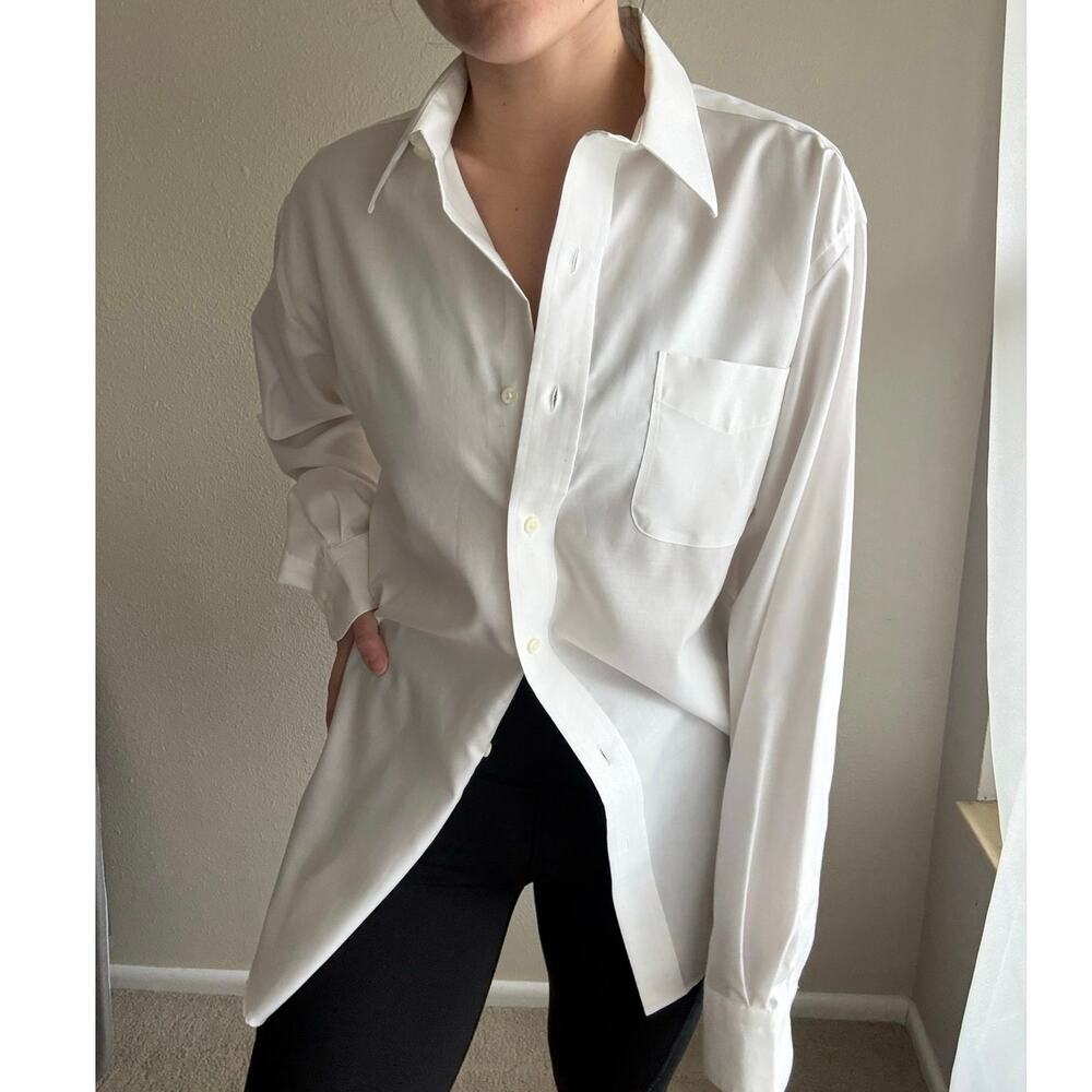 Lauren Ralph Lauren White Dress Shirt Button up vacation resort coastal preppy